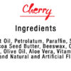 Cherry Flavor Lip Balm, 8 Pack - Ingredients List