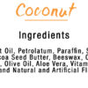 Coconut Flavor Lip Balm, 8 Pack - Ingredients List