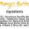 Mango Butter Lip Balm, 8 Pack - Ingredients List