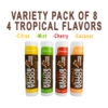 Tropical Flavor Lip Balms - All four flavors